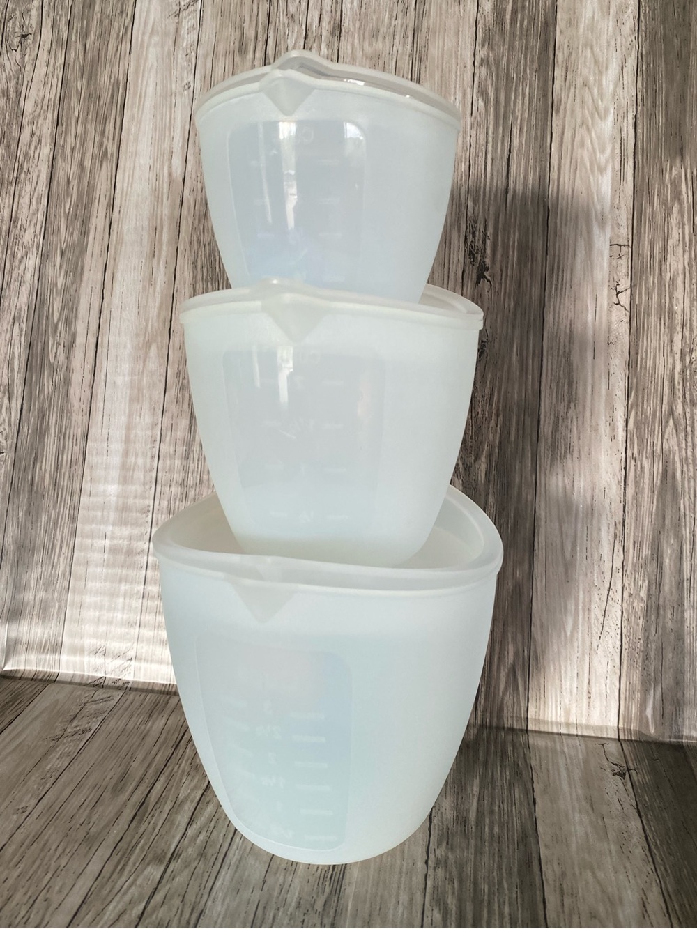 #1 PAMPERED CHEF SILICONE NESTING PREP BOWLS SET OF 3